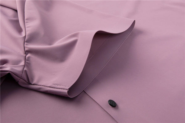 Summer Slim Soft Broadcloth Business Casual Short Sleeve Shirt for Men  -  GeraldBlack.com