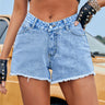 Summer Streetwear Distressed Tassel High Waist Short Jeans for Women  -  GeraldBlack.com
