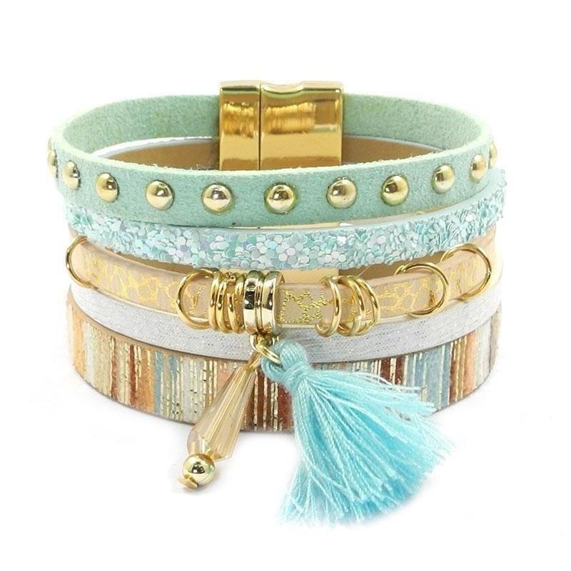 Summer Style 6 Colors Bohemian Leather Charm Bracelets & Bangles for Women  -  GeraldBlack.com