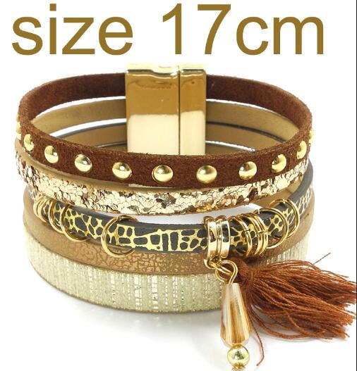 Summer Style 6 Colors Bohemian Leather Charm Bracelets & Bangles for Women - SolaceConnect.com