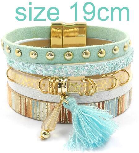 Summer Style 6 Colors Bohemian Leather Charm Bracelets & Bangles for Women - SolaceConnect.com