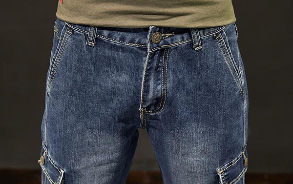 Summer Thin Jean Men Straight Loose Casual Blue Baggy Jeans Denim Short Pants Plus Size Cowboy Clothing  -  GeraldBlack.com