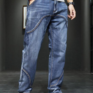 Summer Thin Men Jeans Fashion Denim Pants Plus Size Loose Popular Straight Jean Trousers Cowboy Clothing  -  GeraldBlack.com