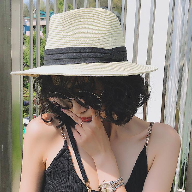 Summer Wide Brim Casual Straw Panama Sun Hat for Men and Women  -  GeraldBlack.com