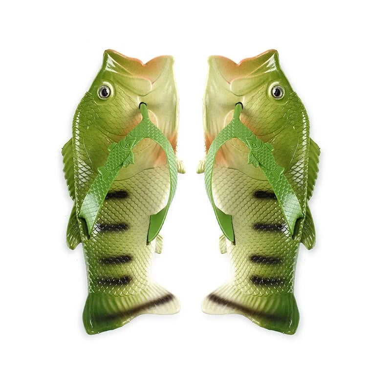 Summer Women Flip Flops Slippers Lady Soft Clogs Fish Design EVA Animal Flat (≤1cm) Shoes Plus Size  -  GeraldBlack.com