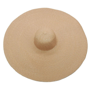 Summer Women's Foldable Large Brim 70cm Diameter Oversized Sun Beach Hat - SolaceConnect.com
