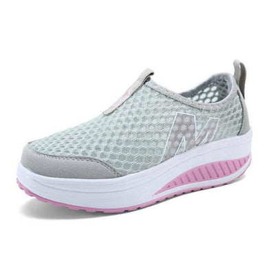 Summer Zapato Women's Breathable Mesh Soft Casual Lace-Up Shoes - SolaceConnect.com