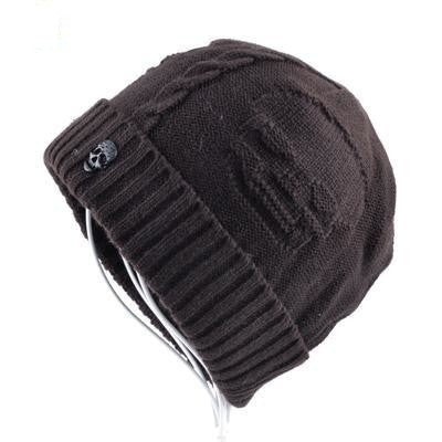 Super Cool Hip-Hop Style Knitted Wool Skull Pattern Unisex Beanie Hats  -  GeraldBlack.com