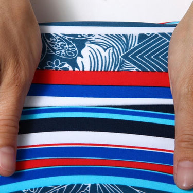 Swimming Boxer Trunks Surfing Board Men's Swimwear with Penis Pouch - SolaceConnect.com