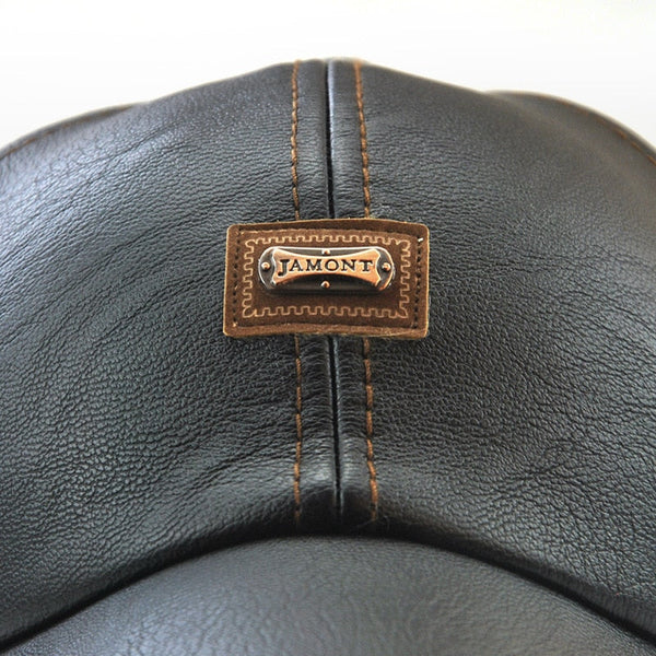 Synthetic Leather Adjustable Baseball Hip Hop Cap for Men and Women  -  GeraldBlack.com