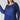 Teal Color Plus Size Solid Color Round Neck Sweater for Women - SolaceConnect.com