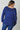 Teal Color Plus Size Solid Color Round Neck Sweater for Women  -  GeraldBlack.com