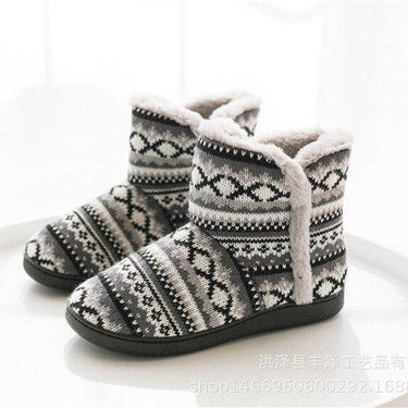Thick Soled Home Slippers Unisex Non-Slip Flat Heel Warm Shoes - SolaceConnect.com