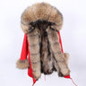 Thick Warm Hooded Women's Winter Jacket with Natural Raccoon Fur Collar  -  GeraldBlack.com