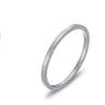 Thin Stainless Steel Couple Ring in Silver Rose Gold Color with Round Shape - SolaceConnect.com