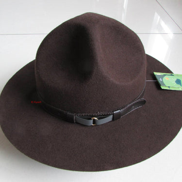 Three Hole Woollen Australian Fedora Fashion Hats for Men & Women - SolaceConnect.com