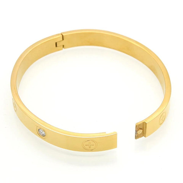 Titanium Steel Gold Color Fashion Unisex Cross Screw Jewelry Gifts - SolaceConnect.com