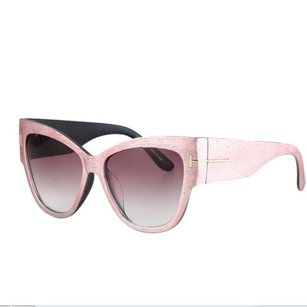 Tom High Fashion Gradient Points Cat Eye Women's Anti-Reflective Sunglasses - SolaceConnect.com