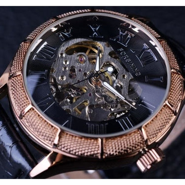 Transparent Roman Number Luxury Brand Men's Skeleton Mechanical Watches  -  GeraldBlack.com
