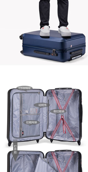 Travel luggage bag men women carry on fashion trolley suitcase boarding quality  -  GeraldBlack.com