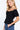 Trendy Black Color Short Off Shoulder Knit Gauze Top for Women - SolaceConnect.com