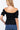 Trendy Black Color Short Off Shoulder Knit Gauze Top for Women - SolaceConnect.com