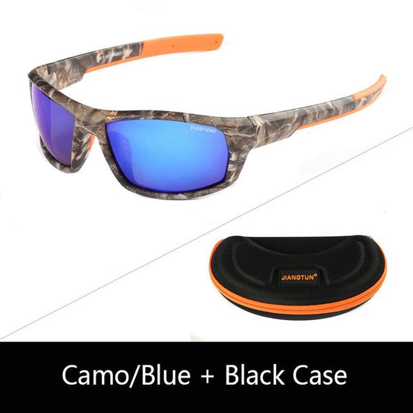 Trendy Camo Black Polarized Designer Sports Sunglasses for Men and Women - SolaceConnect.com