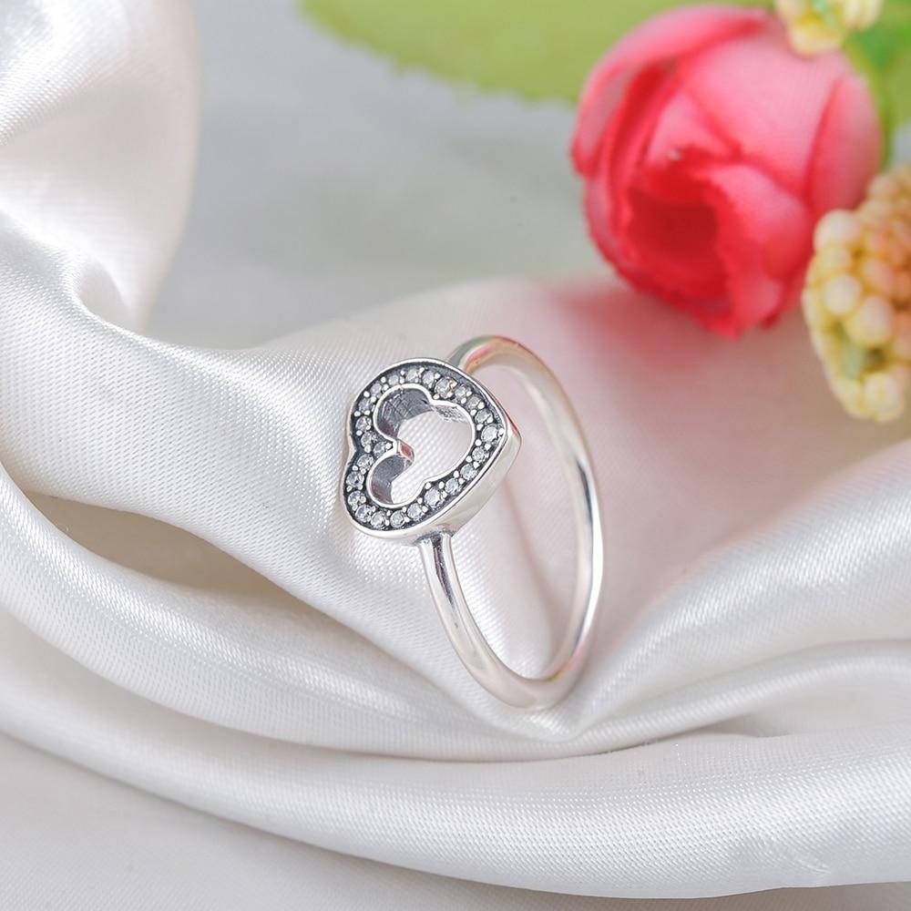 Trendy Fashion Women's Engagement Love Gift Dazzling Heart Mickey Ring  -  GeraldBlack.com