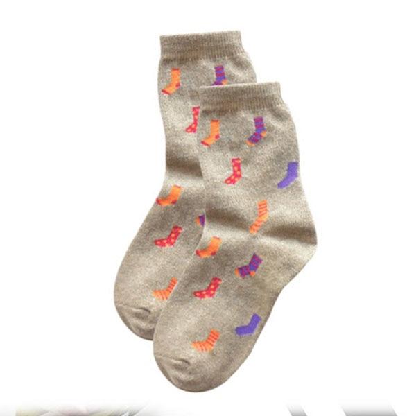 Trendy Winter Autumn Cartoon Printed Ladies Socks for Winter in 5 Colors - SolaceConnect.com