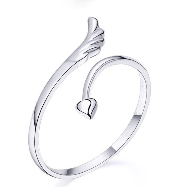 Trendy Women's Metal Adjustable Butterfly Wings Love Party Wedding Ring - SolaceConnect.com