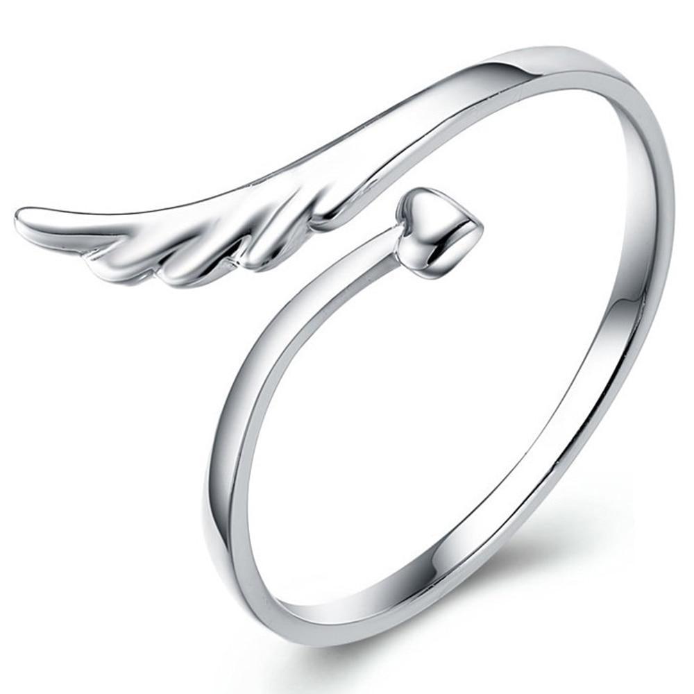 Trendy Women's Metal Adjustable Butterfly Wings Love Party Wedding Ring  -  GeraldBlack.com