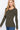 True Olive Solid Color Long Sleeve Scoop Neck Thermal Top for Women - SolaceConnect.com