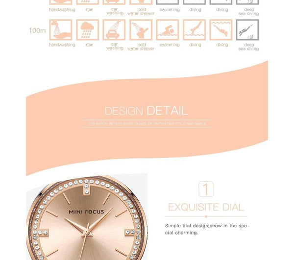 Ultrathin Rhinestone Diamond Quartz Women's Watches with Bracelet - SolaceConnect.com