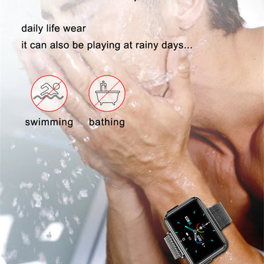 Unisex 2 In 1 Heart Rate Blood Pressure Full Touch Bluetooth Call Smart Watch  -  GeraldBlack.com