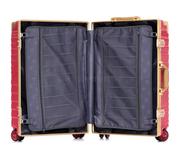 Unisex 20 24 26 29 Inch Aluminium Frame Suitcase Box Strong Business Trolley Luggage Bag On Wheels  -  GeraldBlack.com