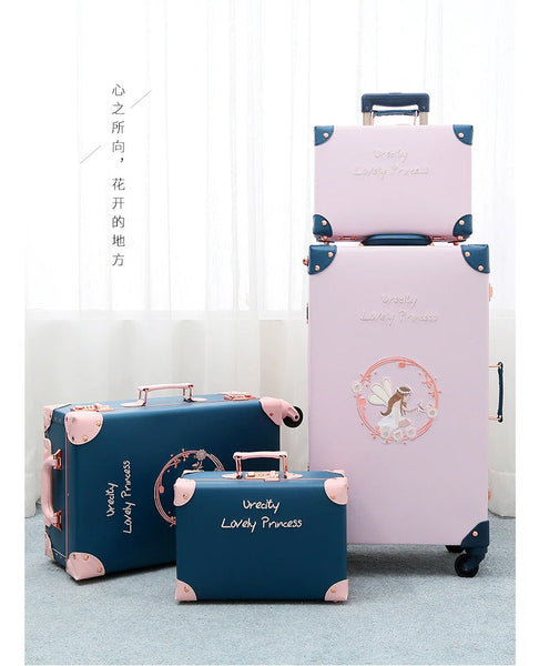 Unisex 20 24 26 Inch Chinese Style 2pcs Per Set Rolling Travel Suitcase  -  GeraldBlack.com