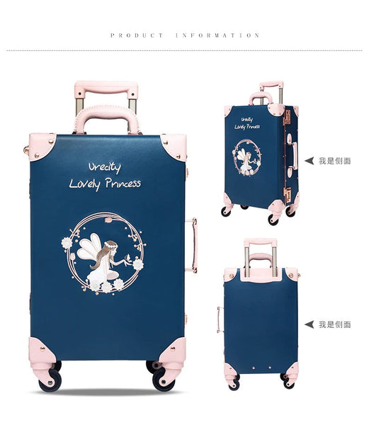 Unisex 20 24 26 Inch Chinese Style 2pcs Per Set Rolling Travel Suitcase  -  GeraldBlack.com