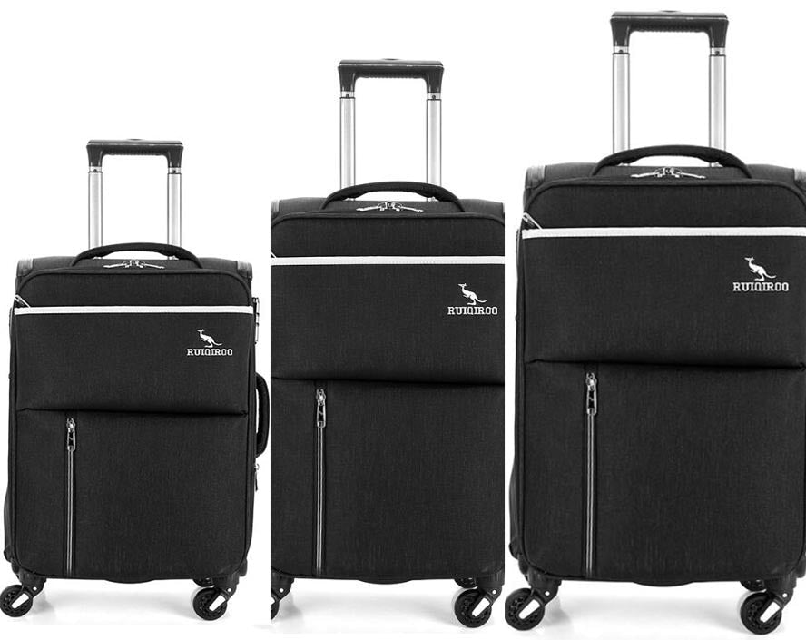 Unisex 20 24 28 Inch Oxford Soft Travel 3 Pieces Luggage Set Suitcase  -  GeraldBlack.com