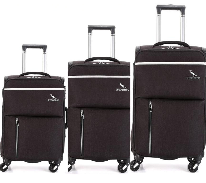 Unisex 20 24 28 Inch Oxford Soft Travel 3 Pieces Luggage Set Suitcase  -  GeraldBlack.com