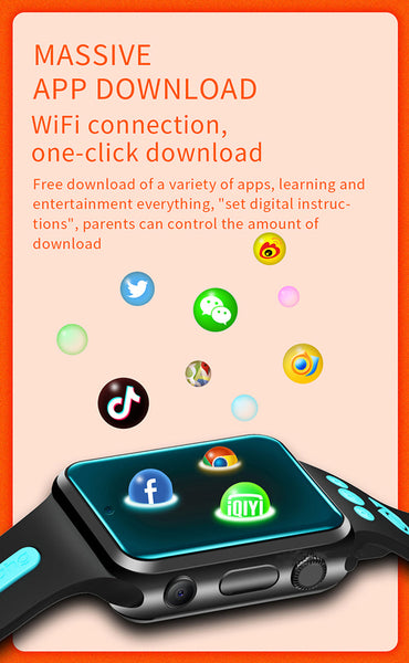 Unisex 4G Sim Card Android 9.0 WhatsApp Google Play Video Call Smartwatch  -  GeraldBlack.com