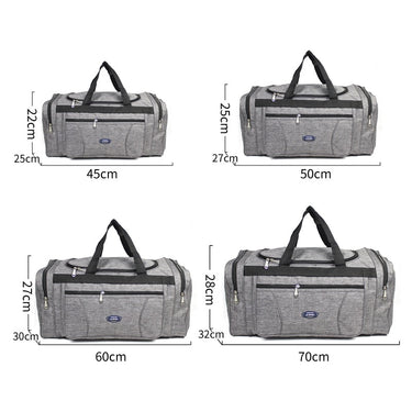 Unisex 70cm Oxford Waterproof Large Capacity Sports Travel Duffle Bags  -  GeraldBlack.com