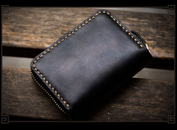 Unisex Animal Printed Genuine Leather Card Holder Zipper Wallet  -  GeraldBlack.com