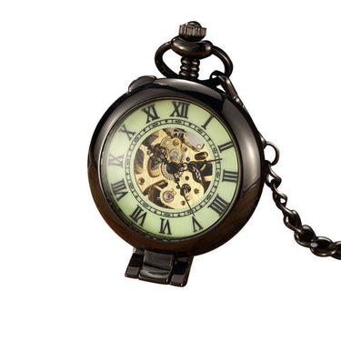 Unisex Antique Copper Fashion Mechanical Hand Wind Pocket Watch  -  GeraldBlack.com