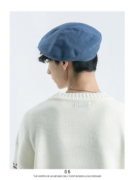 Unisex Artist Streetwear Fashion Classic Solid Color Beret Hat  -  GeraldBlack.com