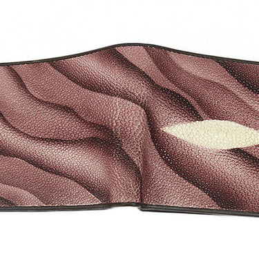 Unisex Authentic Real Stingray Skin Card Holder Short Style Chic Wallet  -  GeraldBlack.com