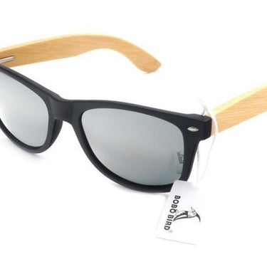 Unisex Bamboo Legs Polarized Lens Sun Glasses with Wood Gift Boxes - SolaceConnect.com
