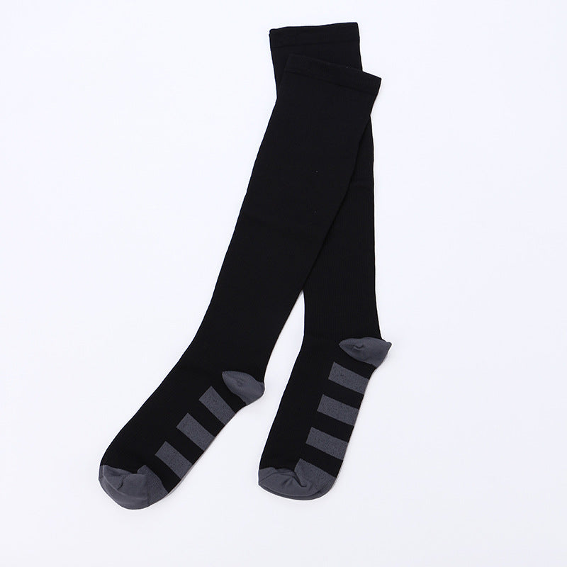 Unisex Black Anti Fatigue Pain Relief Knee High Copper Compression Socks  -  GeraldBlack.com