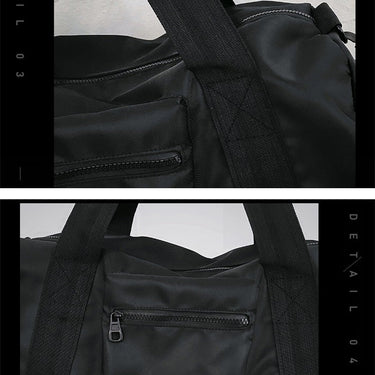 Unisex Black White Green Waterproof Oxford Travel Duffel Luggage Bag  -  GeraldBlack.com