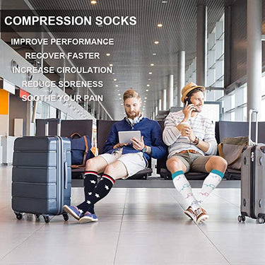 Unisex Blood Circulation Reduce Fatigue Outdoor Sports Compression Socks  -  GeraldBlack.com
