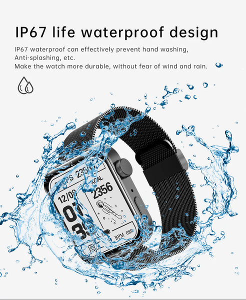 Unisex Bluetooth Call Blood Pressure Sleep Monitoring Smart Watch  -  GeraldBlack.com